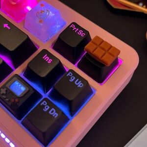Chocolate Bar Food Artisan PBT Keycan for OEM Mechanical Keyboard “+” Switches